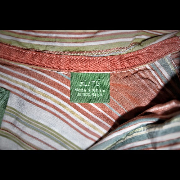 Gently Used Tommy Bahama Silk Shirt - Picture 3 of 3